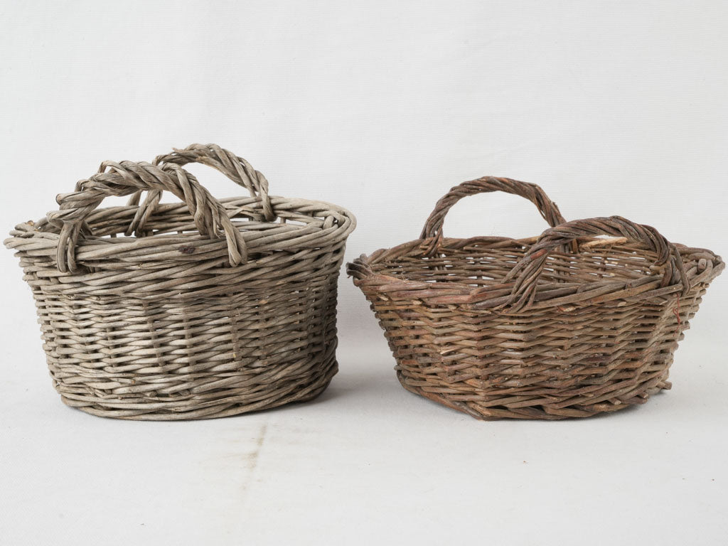 Classic French wicker storage