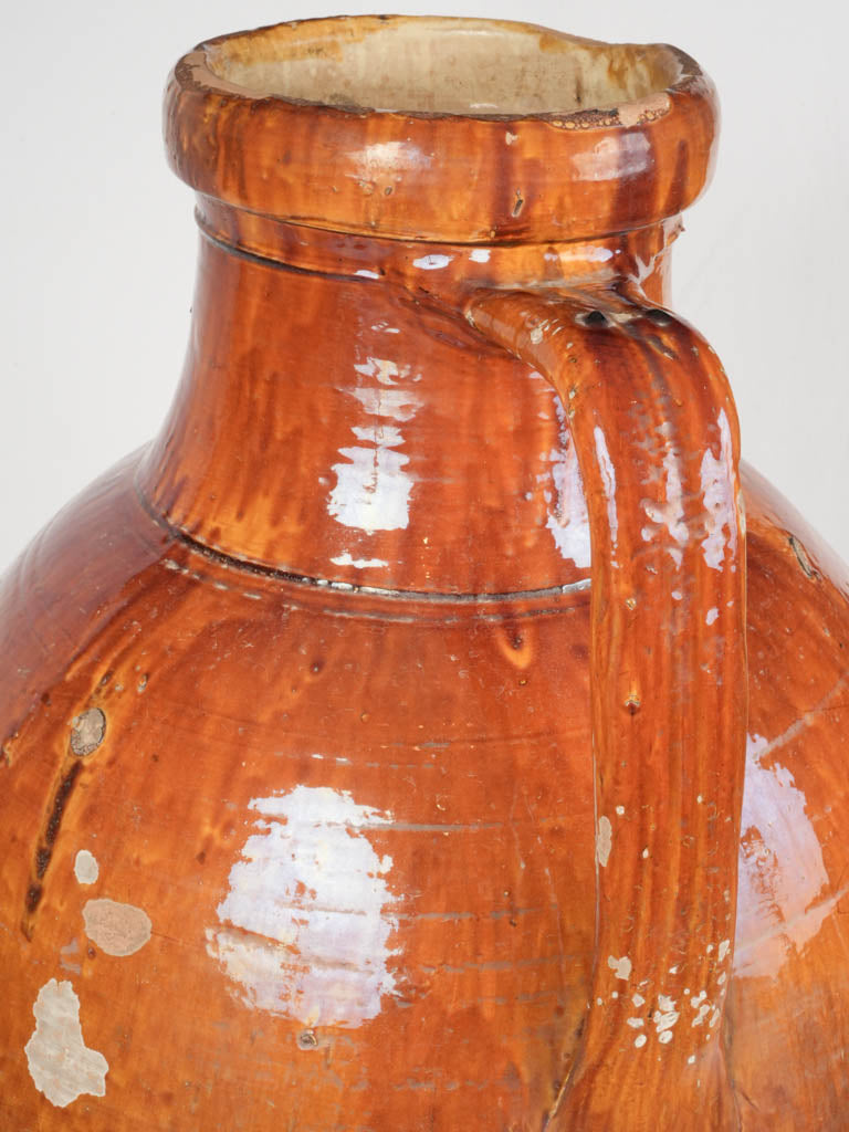 Distinctive amphora-style Italian jar