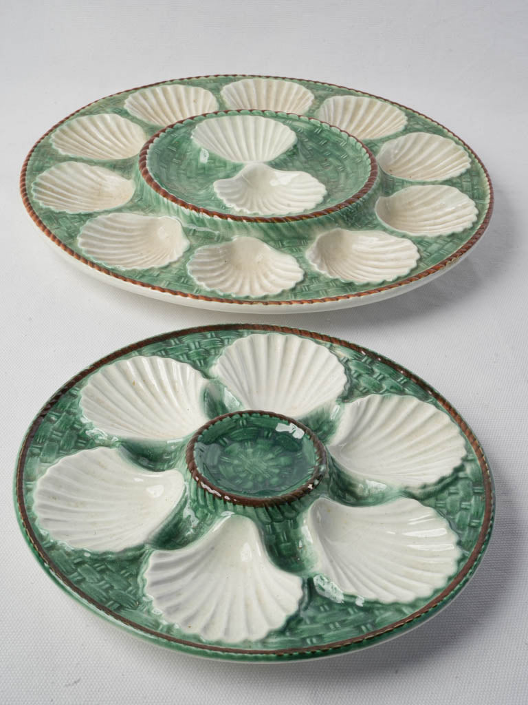 Subtle woven texture platters
