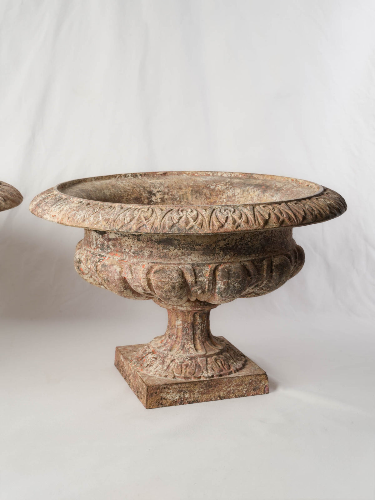 Sculptural classic-style urns
