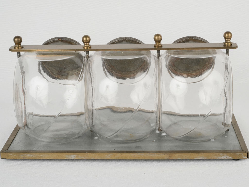 Stylish French Épicerie display jars