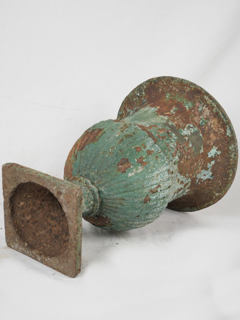 Antique garden urns, rustic decor