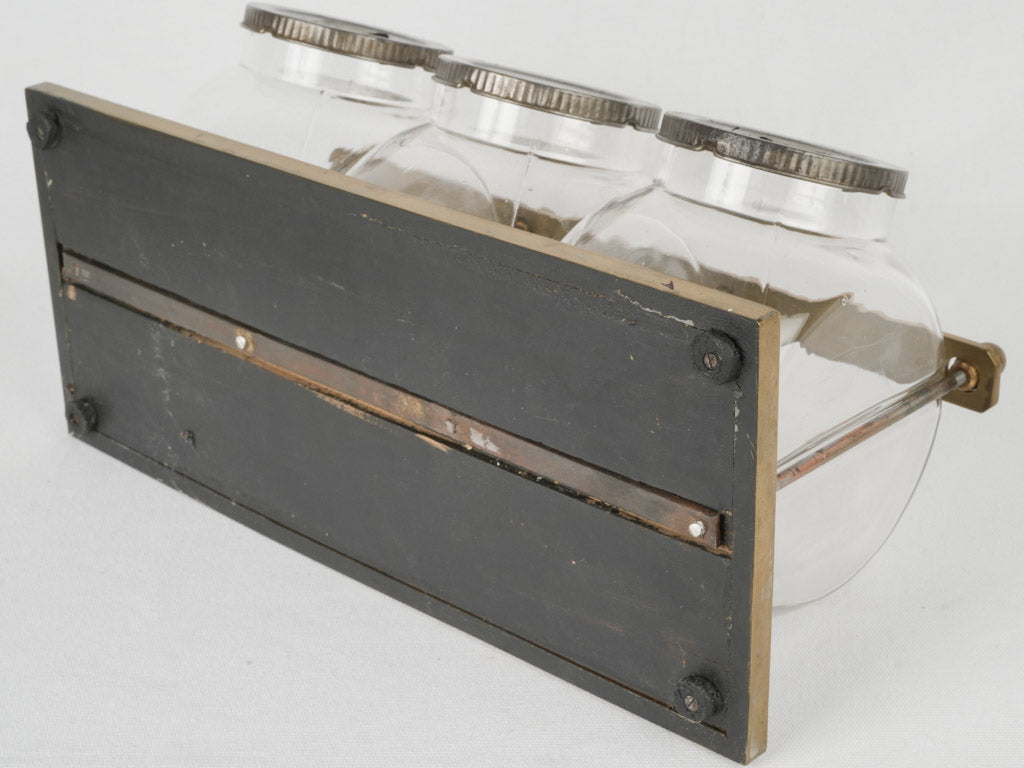 Delightful vintage lidded glassware stand