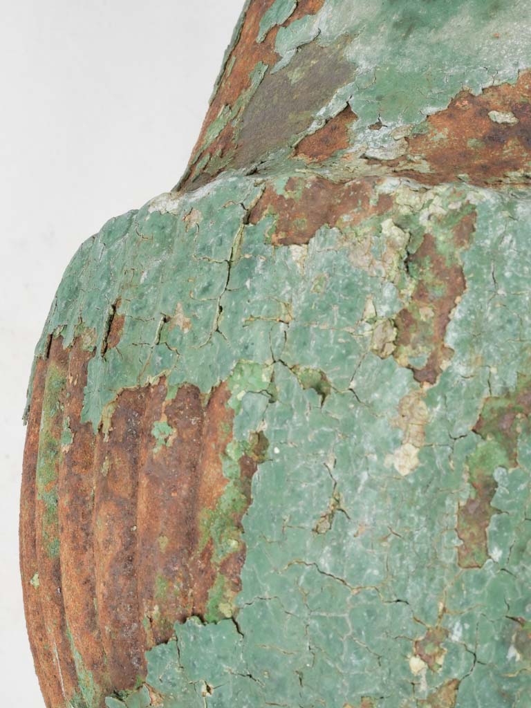 Old rustic cast iron urns, charming