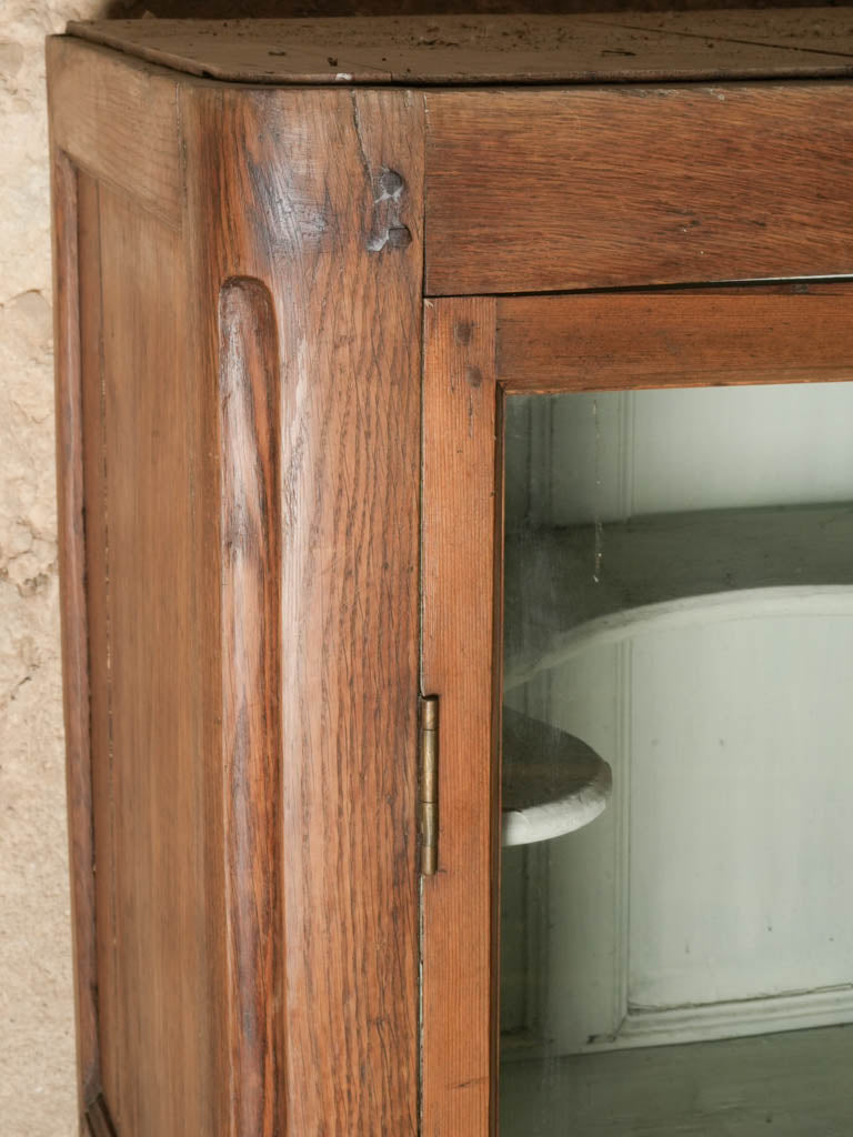 Early 20th Century French Oak Two-Part Milliner’s Vitrine - 83½"