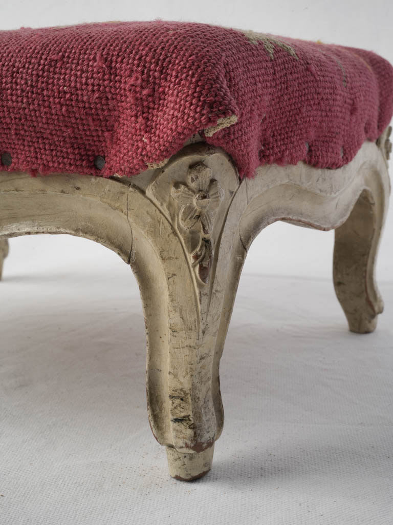 Muted ochre tones footstool
