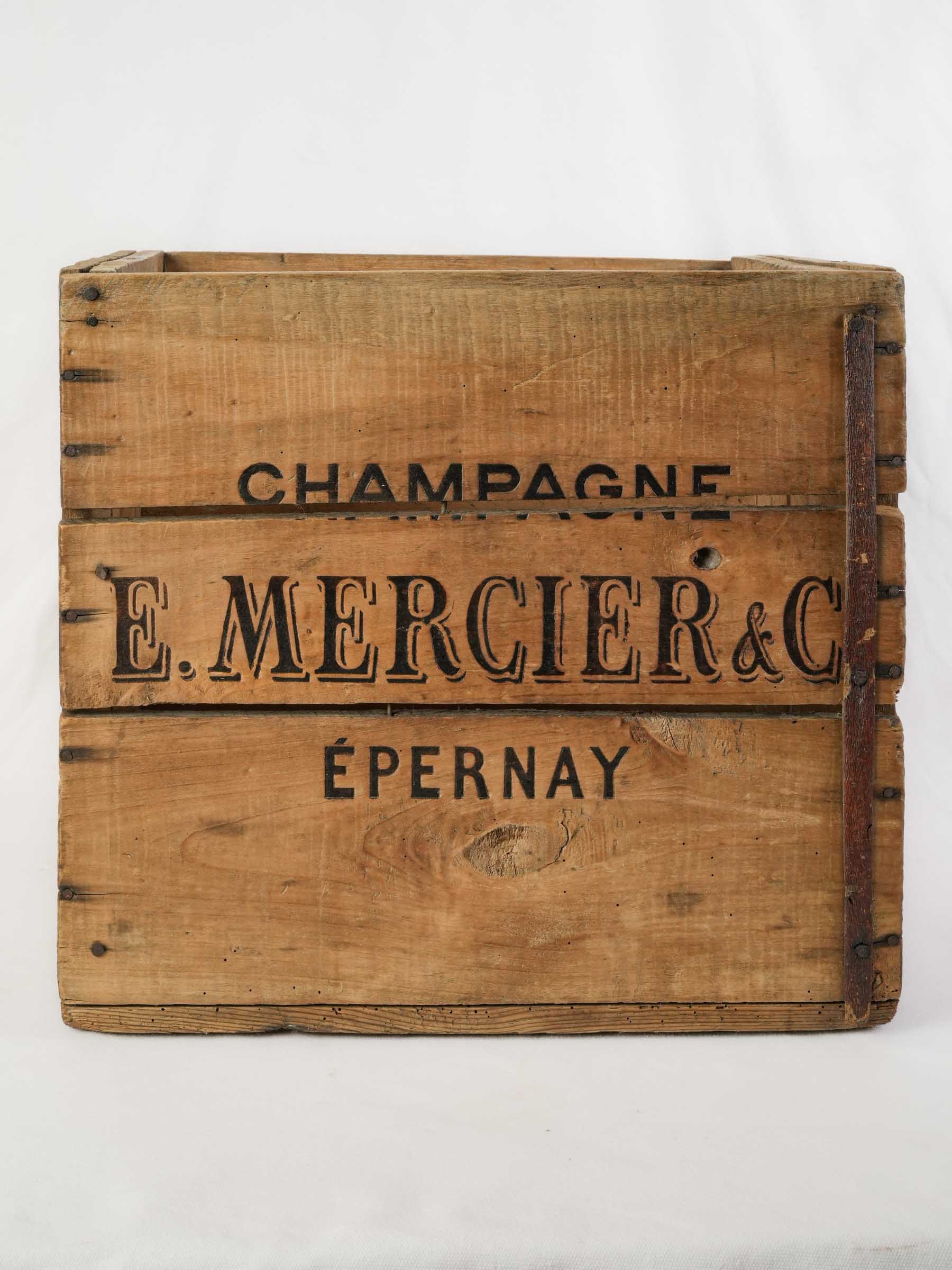 Large French Champagne Transport Crate, Early 20th Century - 17¼" x 19"