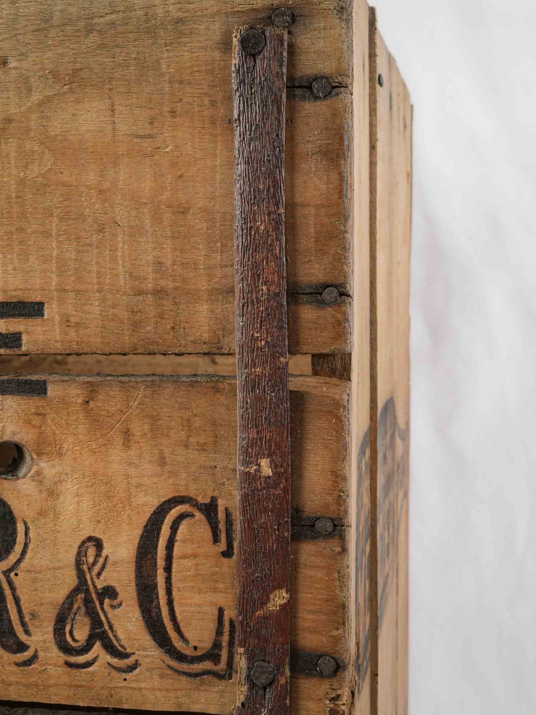 Large French Champagne Transport Crate, Early 20th Century - 17¼" x 19"