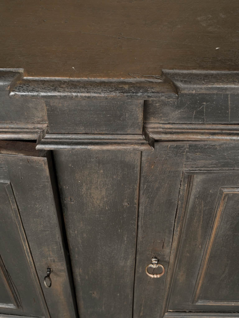 Antique Italian doric-style buffet cupboards
