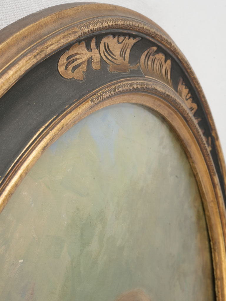 Elegant Impressionist-style portrait