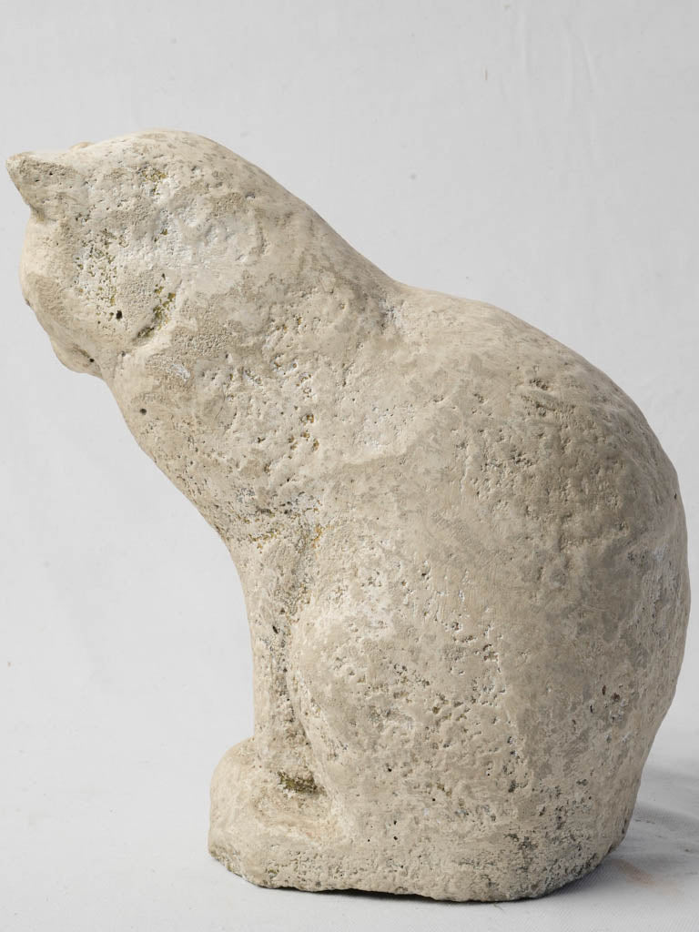 Intimate tranquil cat art piece