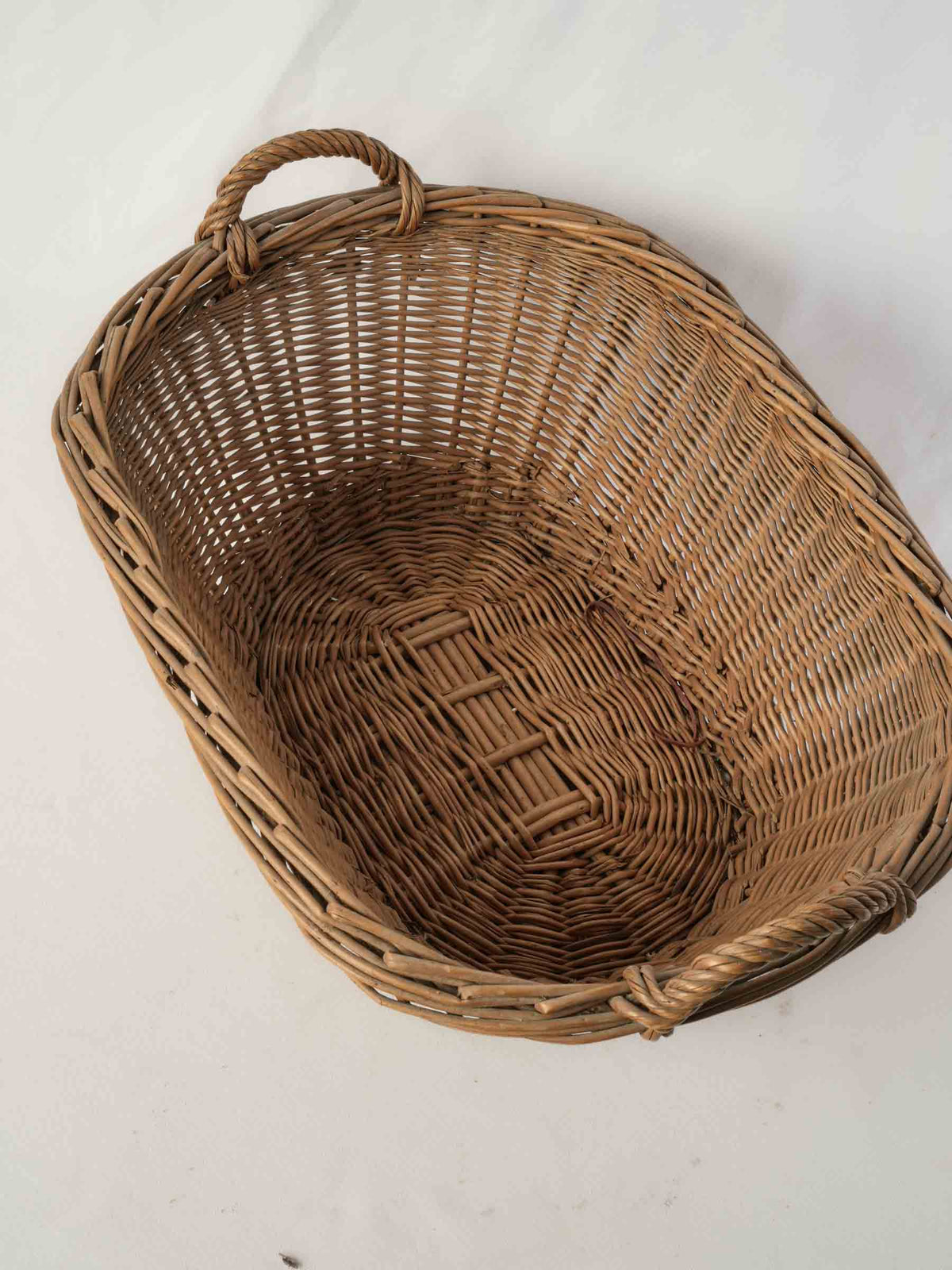 Tapered form wicker basket