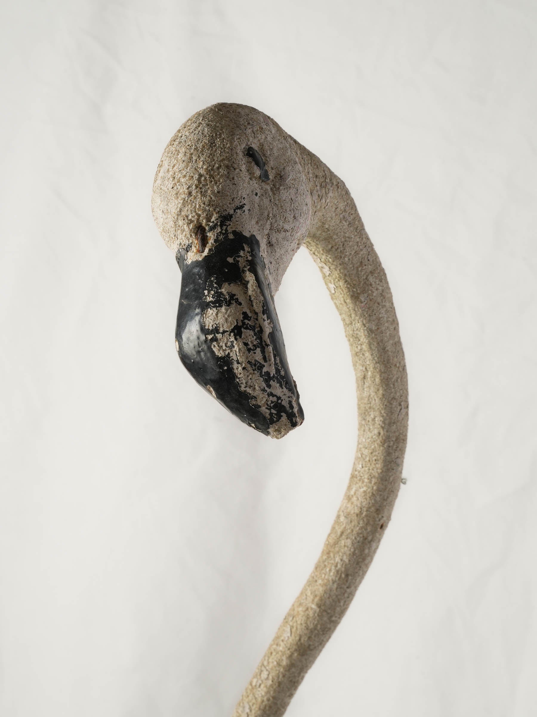 Pair of Tall Mid-Century French Concrete Flamingo Garden Statues