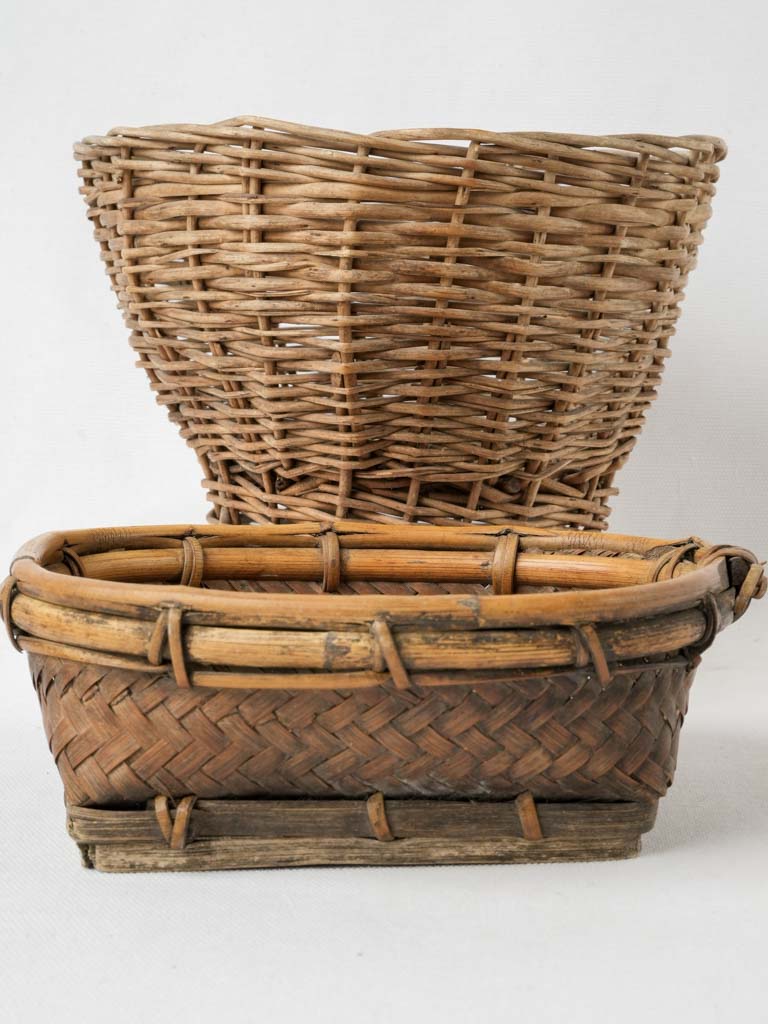 Timeless provincial wicker woven baskets