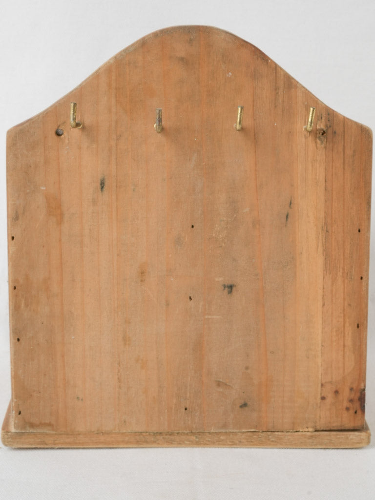 Patina-finished country kitchen utensil holder