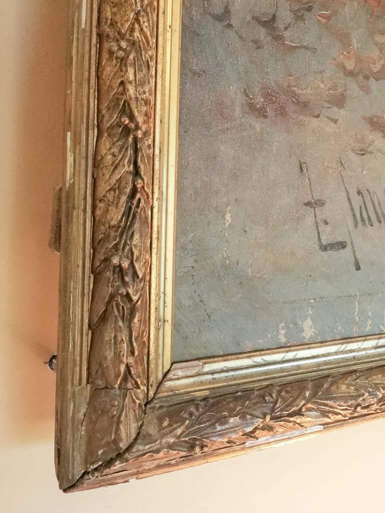 Beautiful large landscape painting from 1800s