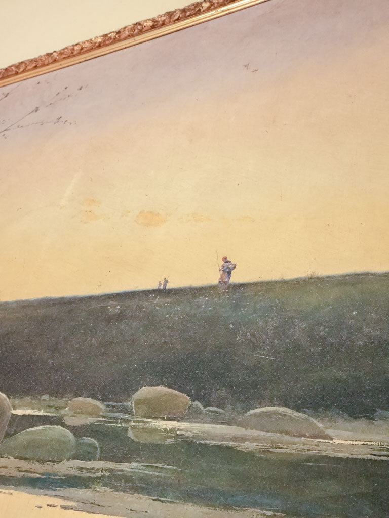 Charming Golden Sunrise Spanish landscape artwork