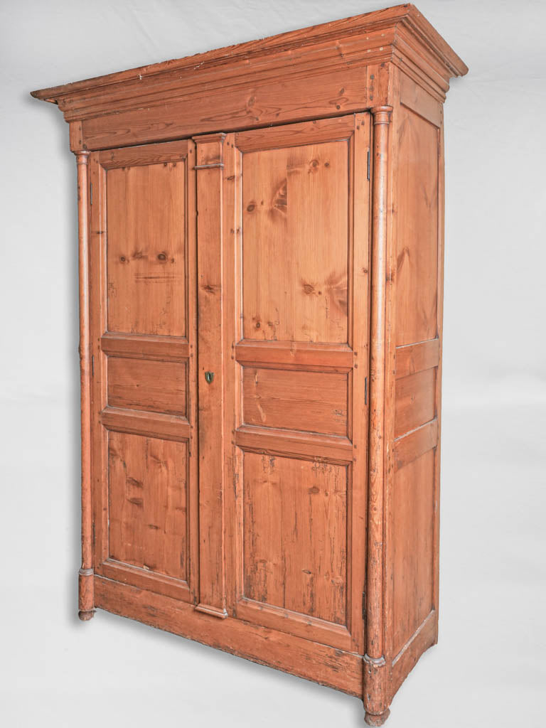 Antique French wooden armoire