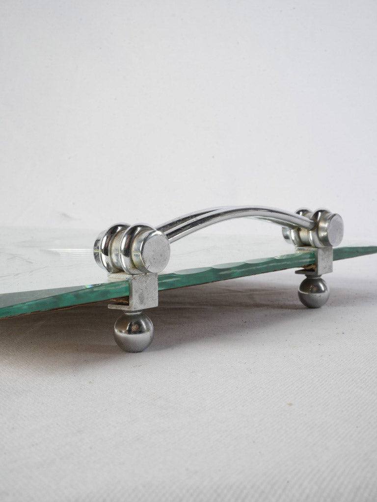 Engraved stylish mirror tray