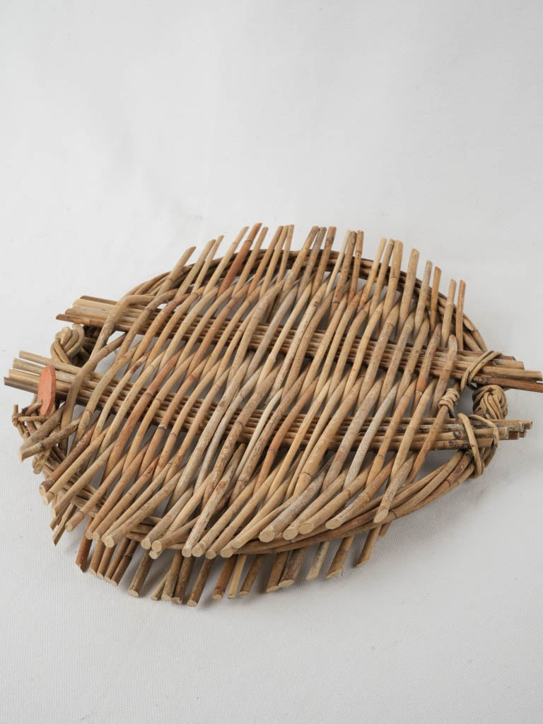 Time-honored Provencal wicker serving tray