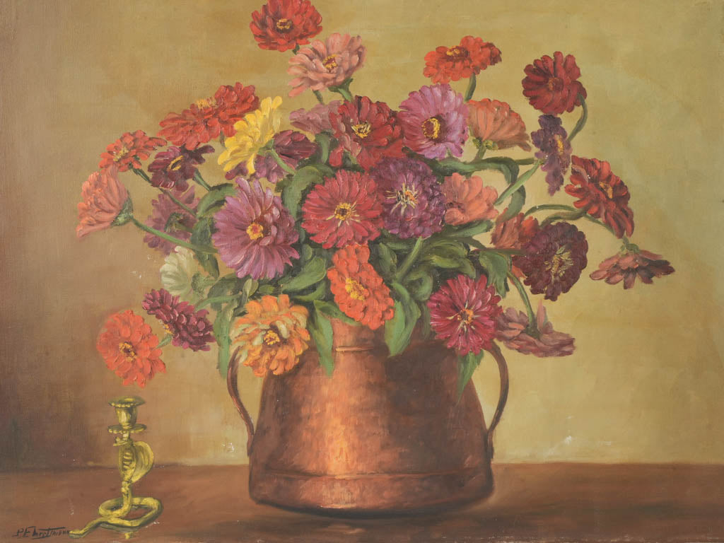Artistic floral bouquet painting