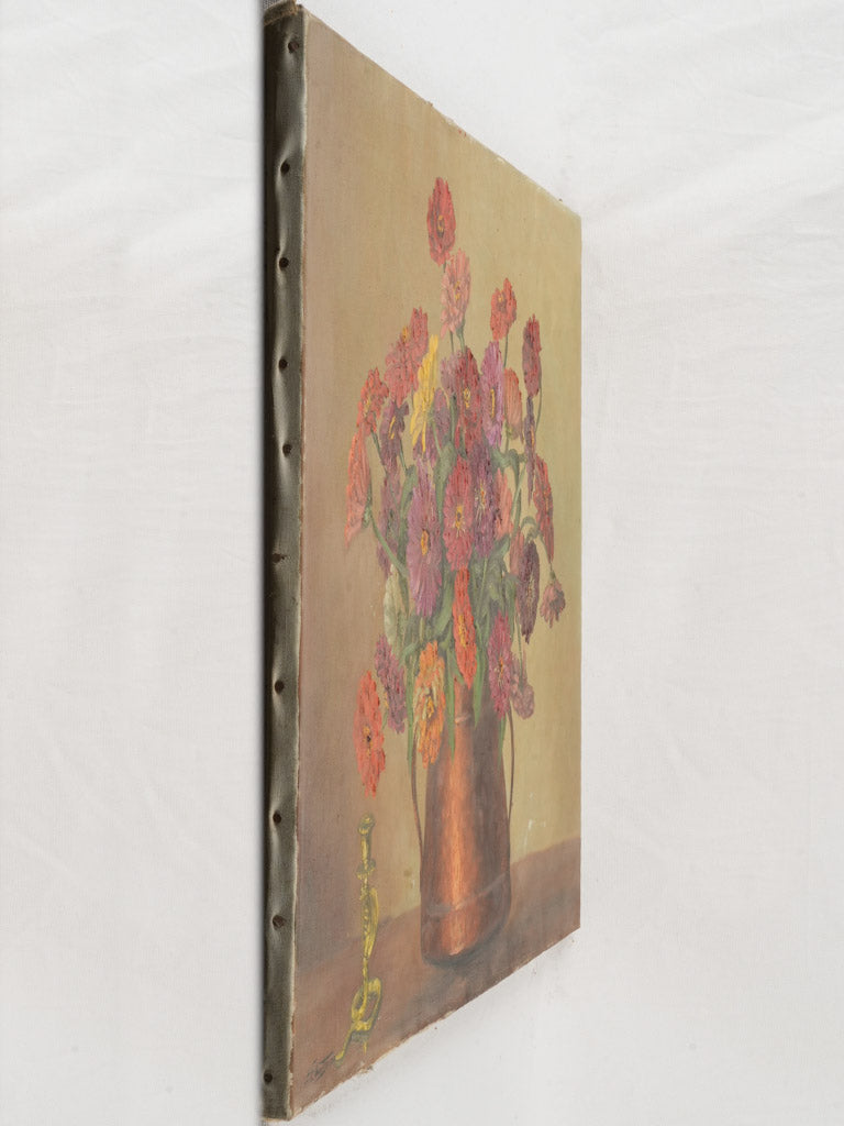 Traditional canvas art composition