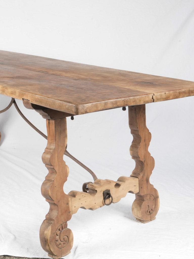 Large Antique Spanish dining table walnut