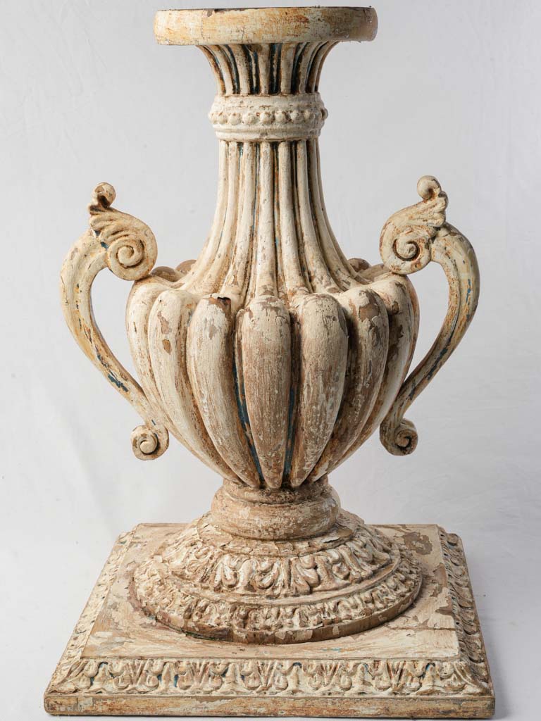 Classical acanthus motif pedestal