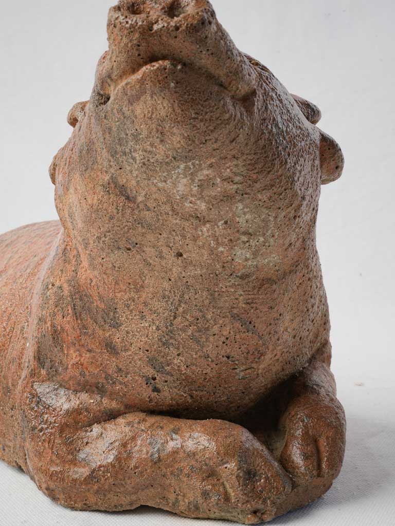 Warm patina pig accessory