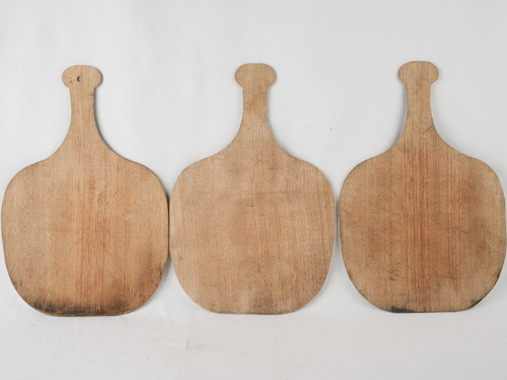 Traditional wooden pizza peels from Provence