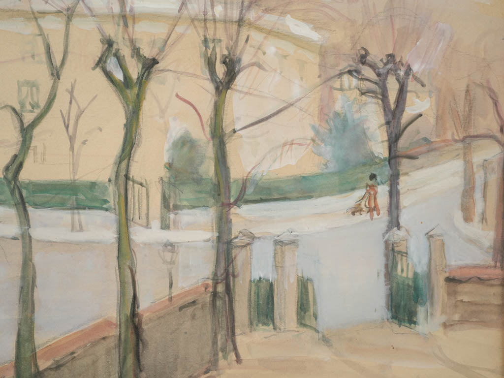 Delicate warm-toned landscape painting