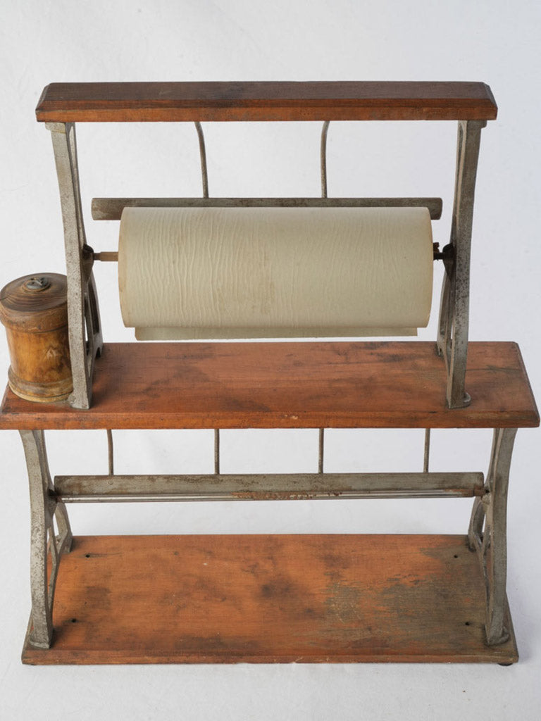 Antique shop counter paper cutter
