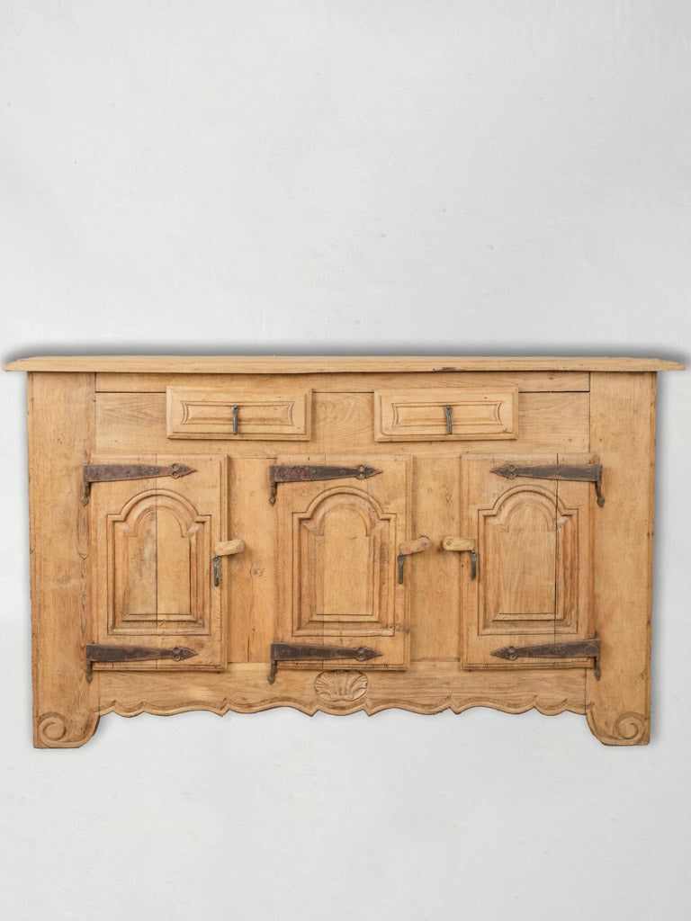 Rustic French Provincial Chestnut Wood Sideboard
