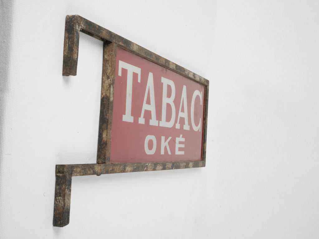 Classic worn tobacco signage memorabilia