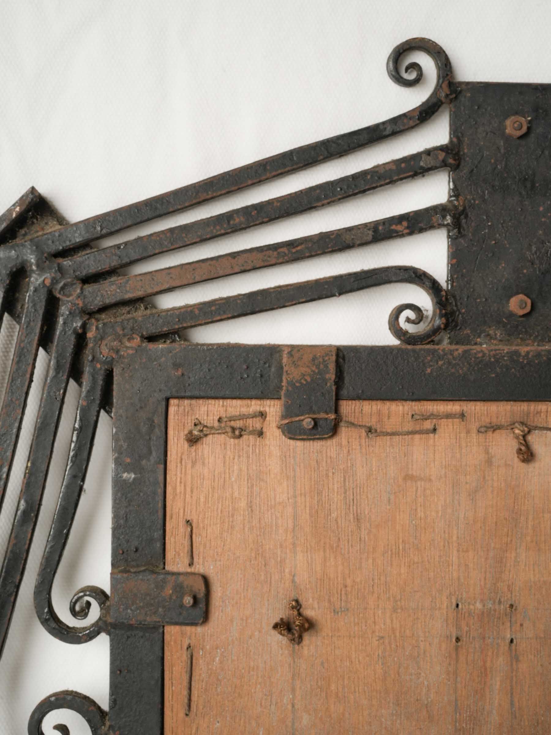 Rare French “Classe 1926” Wrought-Iron and Copper Honor Board, c. 1926 - 26½" x 32¾"