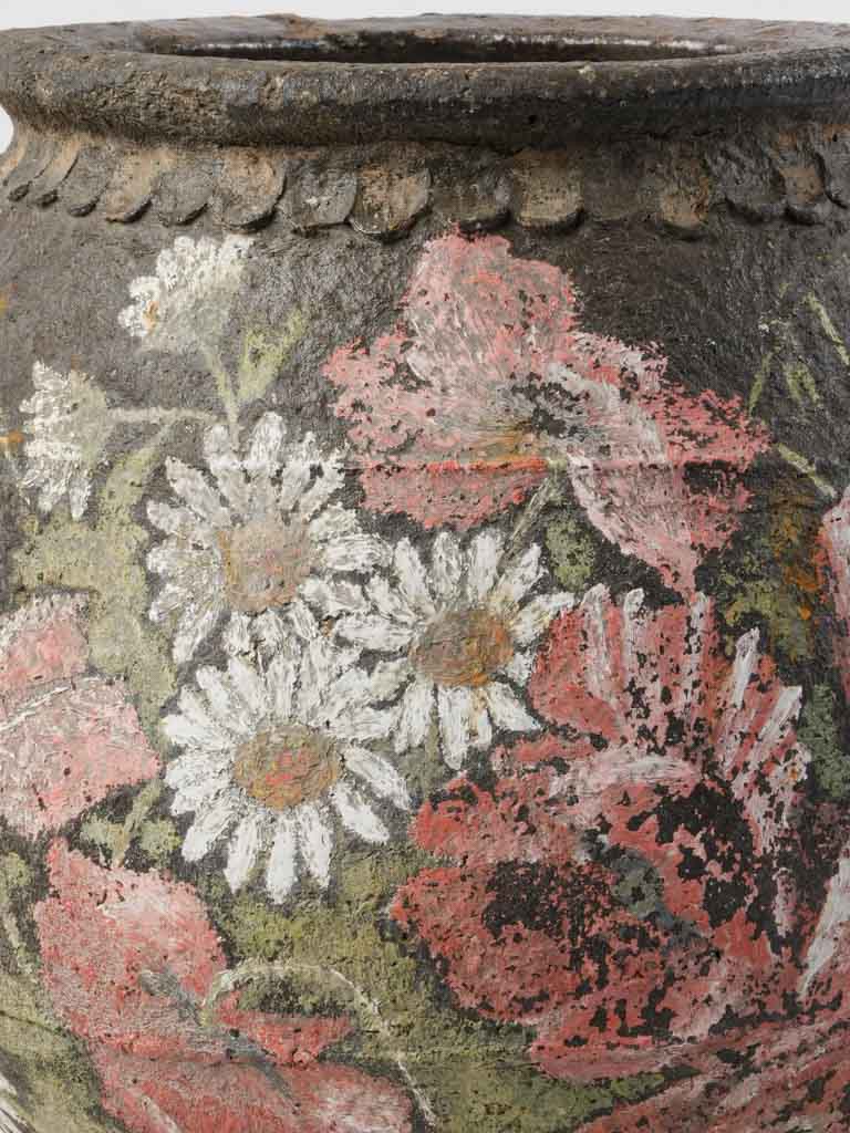 Antique French pot with thumbprints