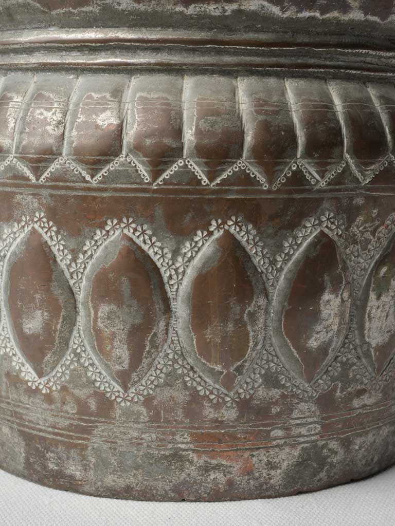 Warm patina small vase