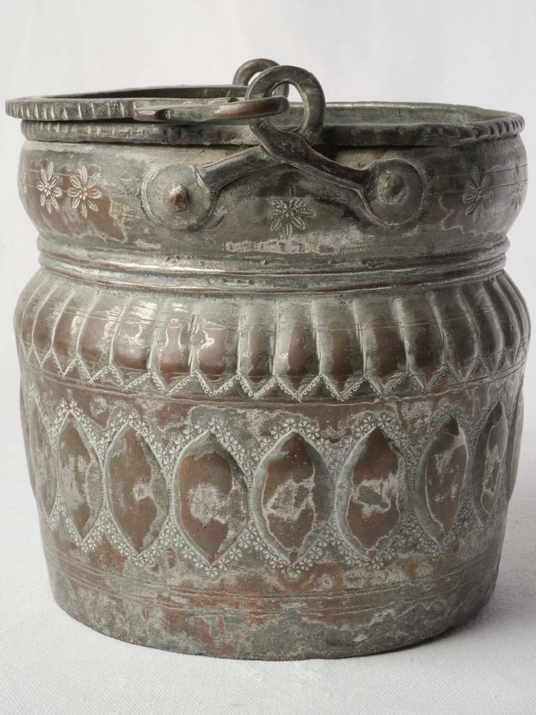 Verdigris rustic decorative vase