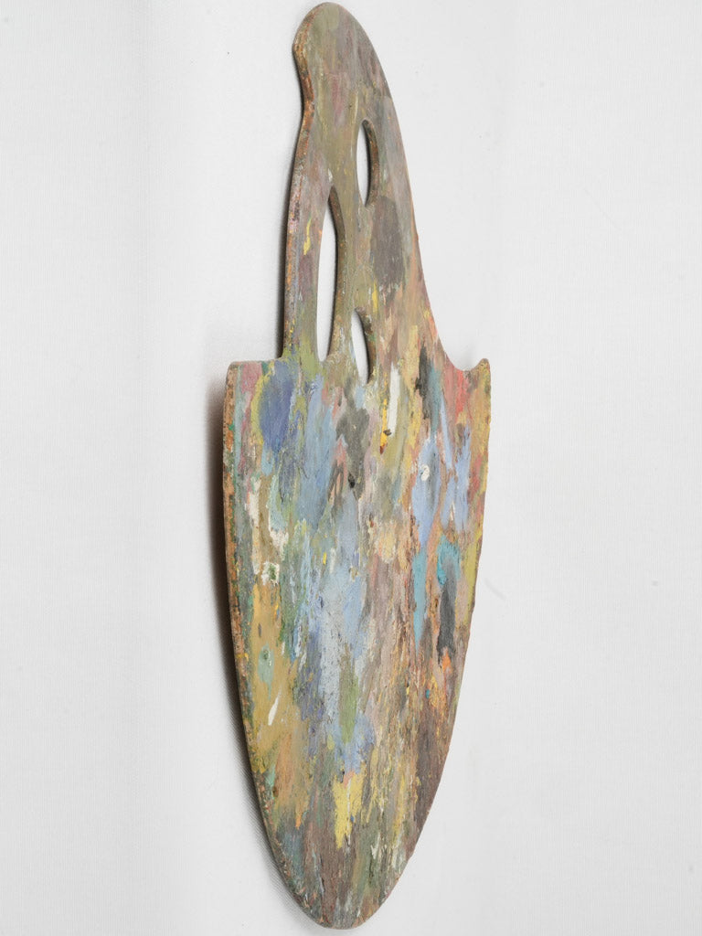 Vintage French paint palette - bird shaped 20¾" x 23¾"