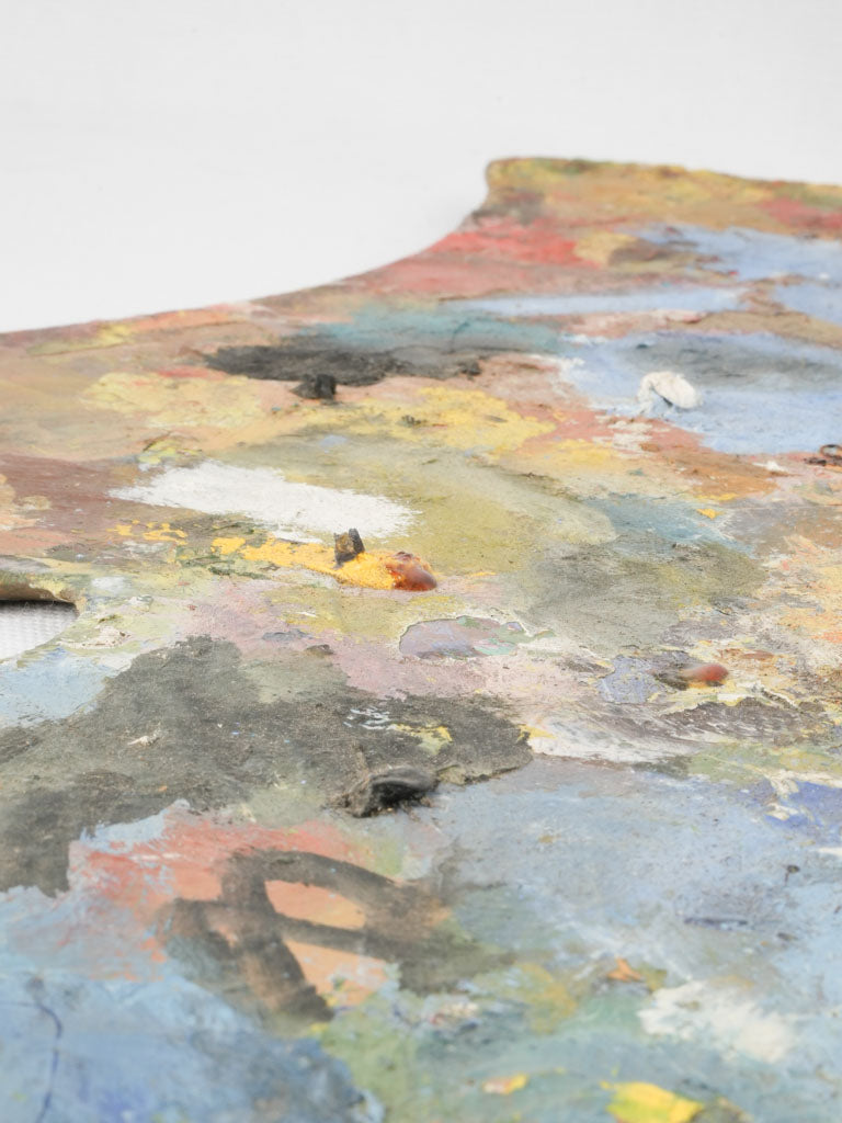 Vintage French paint palette - bird shaped 20¾" x 23¾"