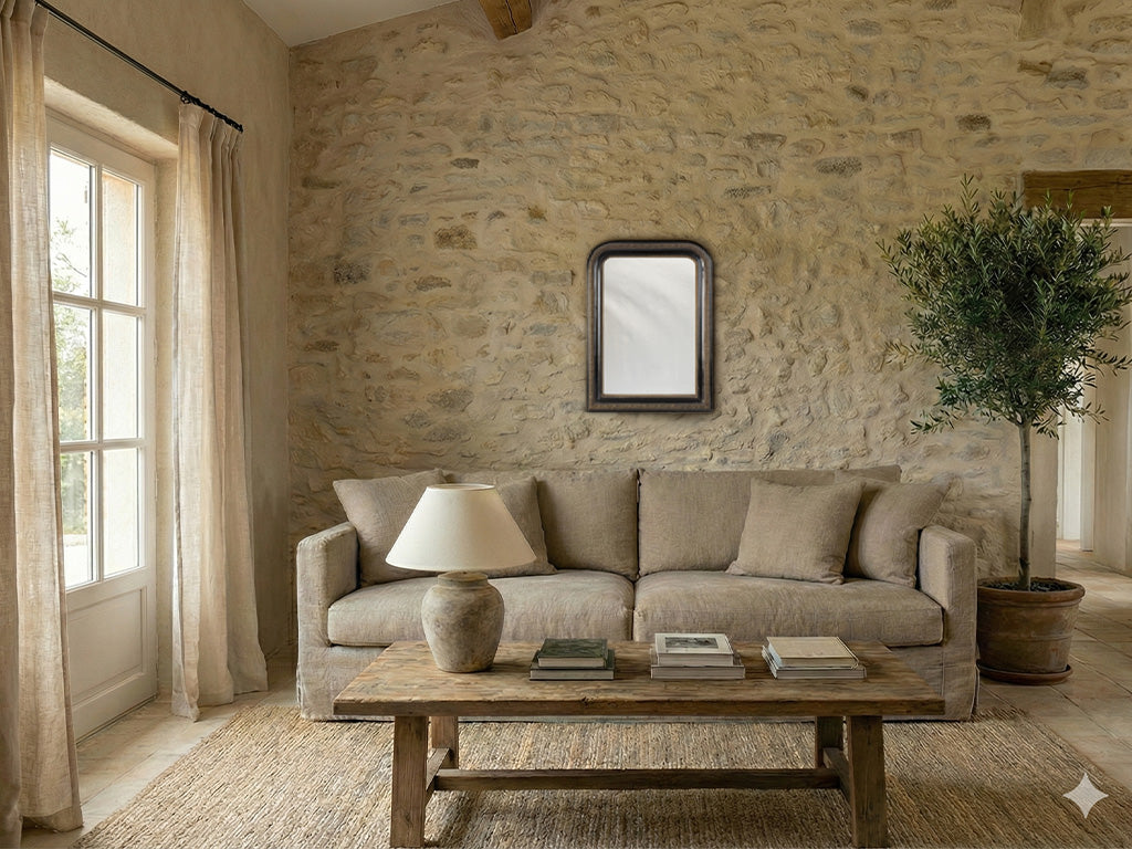 Antique French wall mirror