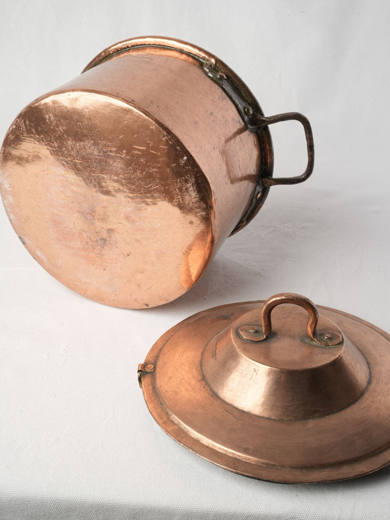 Ornate French Copper Stockpot