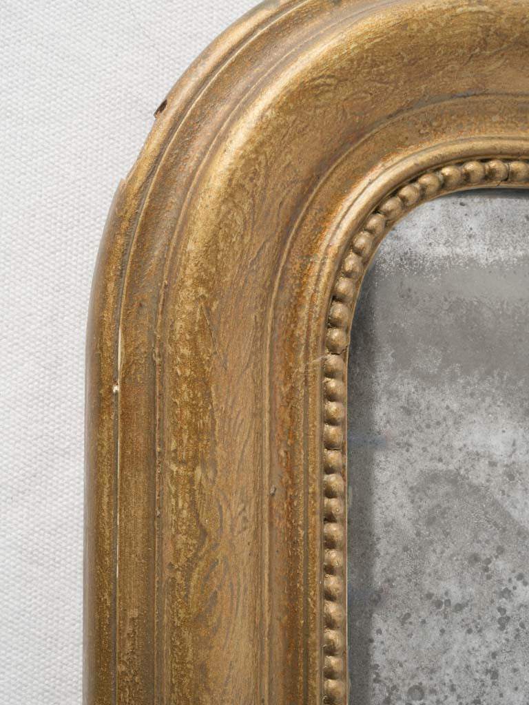 Refined aged patina mirror