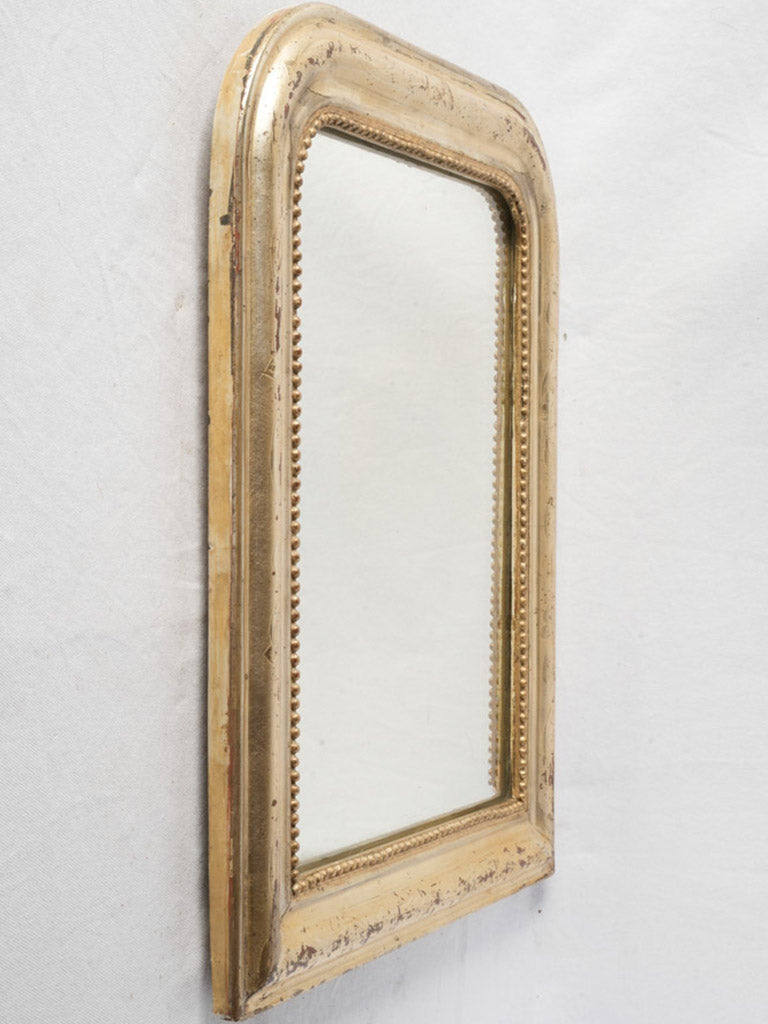 Refined beaded-edge French mirror