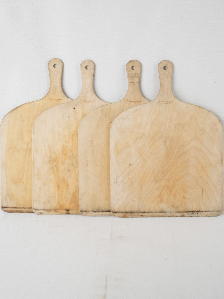 Rustic birchwood pizza peels