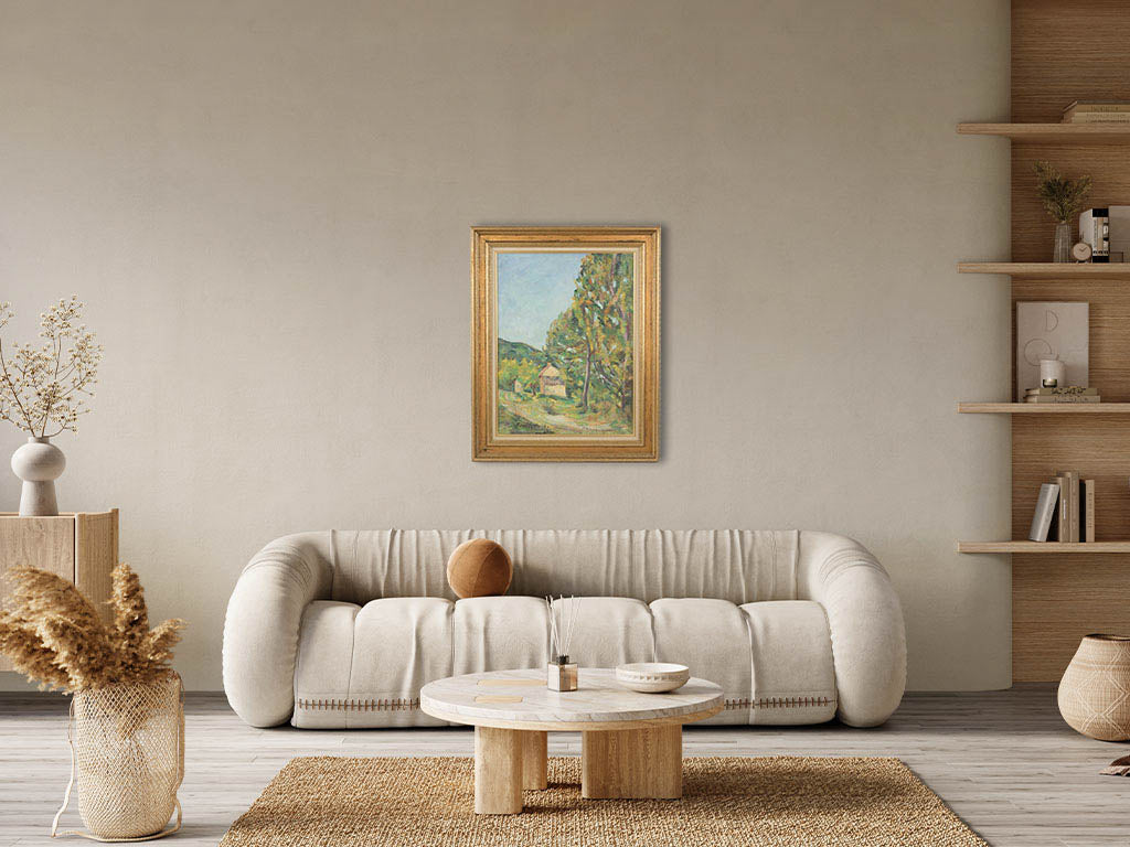 Classic oil-on-canvas house artwork