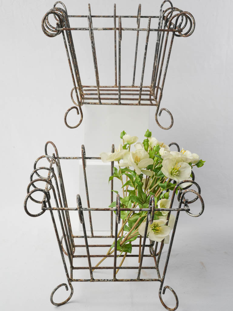 Vintage French countryside plant holders