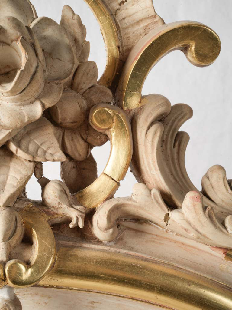 Luxurious patinated historic mirror