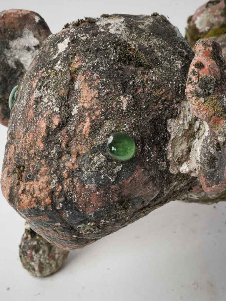 Nostalgic concrete tiger decoration