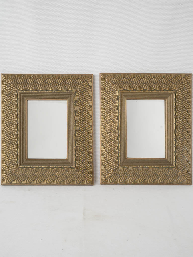 Vintage bronze mirrors